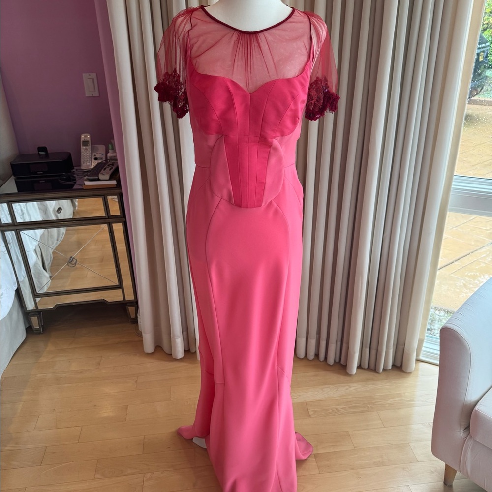 Elegant Pink Evening Gown